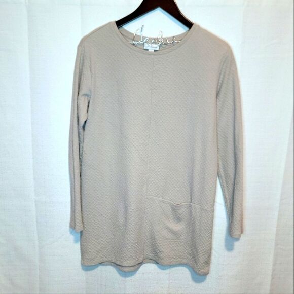 J. Jill Pure Jill Waffle Weave Tunic Top Size XS - Picture 1 of 9